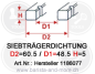 Preview: Siebträgerdichtung ø 60.5x48,5x5